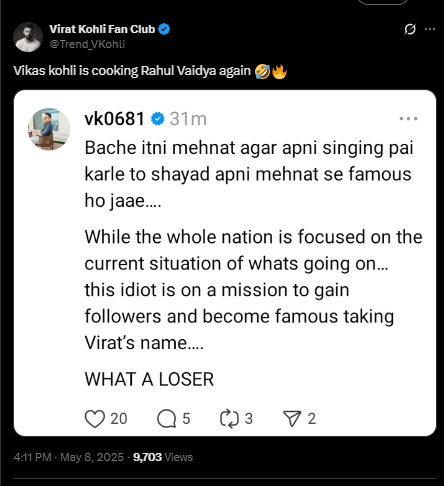 virat kohli_rahul vaidya